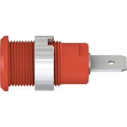 St&#xE4;ubli 497046-22 SLB4-F63/N-X red safety jack socket 4mm rigid insulated