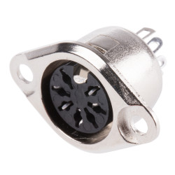 Gniazdo Din 7 -pinowe Żeński Montaż w obudowie 100 V AC