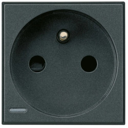 AXOLUTE Gniazdo 2P+Z 16A antracyt /samozaciski/ HS4142AN