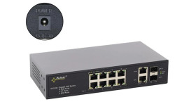Gigabitowy switch PoE+ 12-portowy SFG108WP bez zasilacza do 8 kamer IP
