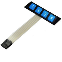 1x4 Self-Adhesive Membrane Numeric Keypad Arduino