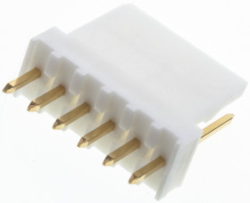 Złącze szpilkowe 6-pinowe KK 254 raster: 2.54 mm Prosty 1-rzędowe Molex Otwór przelotowy250 V Bez osłony