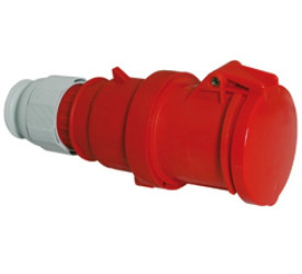 Gniazdo przenośne TE z zintegrowanym zadławieniem MULTI-GRIP 63A 4p 400V 6h IP44 3151