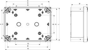 PuszkaPC IP66IK08 RAL7035 wewW275 S225 G120 zewW291 S241 G128nieprzezr. pokr.W60 NSYTBP292412H