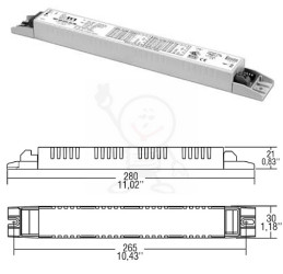 Zasilacz prąd. 200mA÷350mA 54÷80W 80/350 SLIM TCI