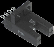 Fork light barrier, PNP, 5-24 VDC, connector, IP50, 806133