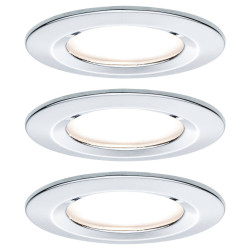 Paulmann 93463 Nova Bathroom LED Recessed Light Set 18W IP44 Chrome