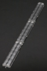 Soczewka LED Prostokątny 285.6 x 19.5 x 7mm, kąt widzenia 92 + 33°, do użytku z Lumileds LUXEON 3030 2D, Luminus