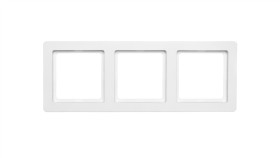 Berker Q.1 Ramka Potrójna Pozioma/ Pionowa Śnieżnobiała Aksamit 10136089