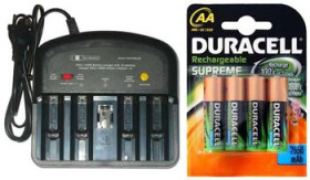ładowarka MW 9168 GS + 4 x R6 AA Ni-MH Duracell 2650mAh