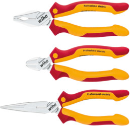 Wiha Zangen Set Professional electric Kombi-, Flachrundzange, Seitenschneider 3