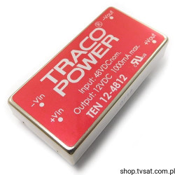 TEN12-4812 DC-DC In 18-75V Out 12V 1A THT TRACO