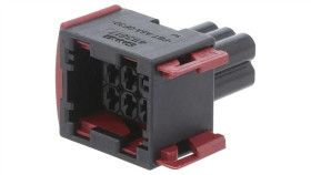 Złącze Przewodowe Jpt Wtyczka Żeńskie 6-Pin Do Kabla Czarne 1-963212-1