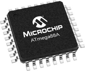Mikrokontroler Microchip ATMEGA88A-AU ATMEGA88A TQFP 32-pinowy Powierzchnia AVR 8kB 8 bit 20 MHz, 1 kB RAM Flash, 1.8 V