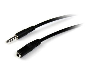 Złącze AUX złącze A: Jack stereo 3,5 mm złącze B: Jack stereo 3,5 mm długość 2m StarTech.com Czarny rodzaj A Męskie