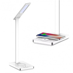 Lampka biurkowa 3w1 5W 560lm ładowarka indukcyjna WW barwa zmienna IP20 3000K-6500K V-TAC VT-7505