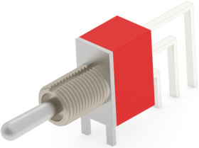 Toggle switch, metal, 1 pole, latching, On-Off-On, 5 A/120 VAC, 28 VDC, silver-plated, 1-1825137-4