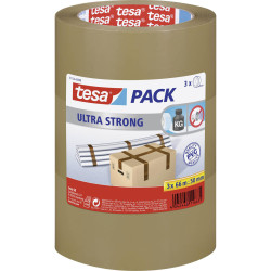 tesa 51124-00008-01 tesapack ultra strong Packaging Tape 66m x 50mm 3pcs