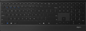 18748 Wireless keyboard, Bluetooth/wireless, black, German layout