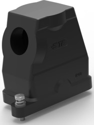 Housing, size HB6, die-cast aluminum, M32, angled, screw locking, IP68, T1910060132-009