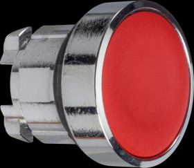 ZB4BH04 Pushbutton, front panel, Harmony XB4, 22 mm, red, latching