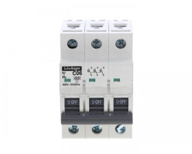 Wyłącznik nadprądowy 3P C 06A 4,5kA AC SCHELINGER A02-G7-3P-C06
