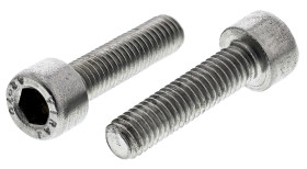 Śruba imbusowa M5 długość 20mm Nakrętka, gniazdo sześciokątne Stal nierdzewna RS PRO