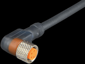 RKMWV 4-225/2 M Sensor connection cable, M8 angled connector, 4-pin, 2 m