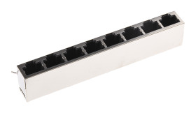 Złącze RJ45 Żeński Złącze RJ45 Przewlekany Cat5 HARTING, 90°, 8C x 8 portów-żyłowe