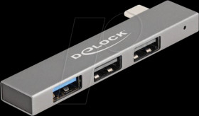 64274 USB 3-port hub, USB-C to 1x USB 3.1 + 2x USB 2.0 A