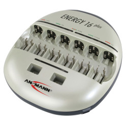 Ansmann 1001-0004-UK Energy 16&#x2B; Intelligent Fast NiMH Charger