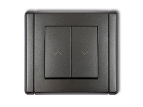 FLEXI Wyłącznik żaluzjowy z podtrzymaniem grafitowy 11FWP-88 KARLIK