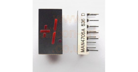 MAN4705A 10.16mm high Red LED display - QT