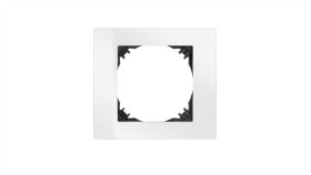 Vestra Ramka Pojedyncza Ip20 Biały 3871-00