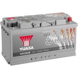 Yuasa YBX5019 YBX Series Car Battery 12V 100Ah T1 High Durability Display