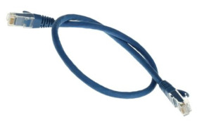 Kabel kategorii 6, Niebieski, Wtyk RJ45/męski RJ45dł.: 500mm, mat. koszulki: LSZH