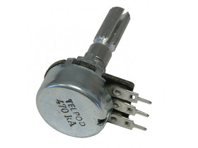Potencjometr ośka 470K A liniowy L-16mm Telpod