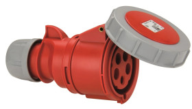 Gniazdo przenośne 32A 5P 400V czerwone IP67 SHARK 2252-6