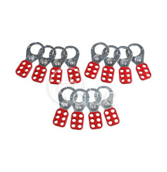 Blokada zabezpieczająca LOTO, czerwona (12 szt.), 805841