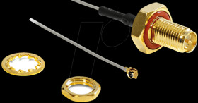 88458 RP-SMA socket &gt; MHF/U.FL plug, 100 mm, waterproof