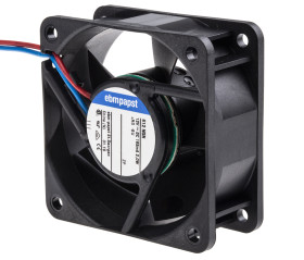 Wentylator osiowy 12 V DC DC 60 x 60 x 25mm 2W 40m³/h 35dB 165mA