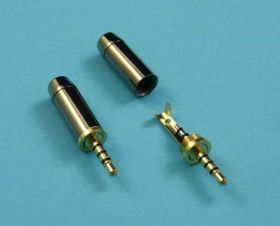 WT.2,5 4xPOL.JACK METAL ZŁOCONY