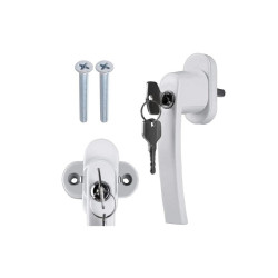 Klamka Okienna Malatec Z zamkiem i kluczykiem Antywłamaniowa Uniwersalna