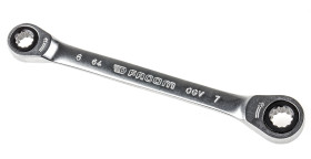 Klucz oczkowy z grzechotką Klucz ratunkowy z podwójnym końcem skrzynki Facom długość 115 mm Stal chromowo-wanadowa