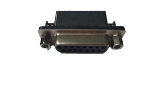 Złącze D-Sub 15-pinowe Żeński Kąt prosty Montaż na panelu raster 2.77mm Pozłacanie