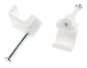 Spinka do kabli Prostokątna obejma do kabli, materiał: PE, 9.3 x 8 x 8mm, RS PRO