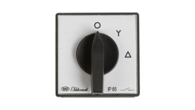 Łącznik Krzywkowy Gwiazda-Trójkąt 3P 40A Ip65 Łuk 40-22 Z Płytką 924011