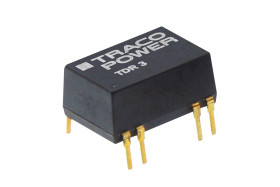 Przetwornica DC-DC, 3W, Uwe 4,5 → 9 V DC, Uwy ±12V dc, Iwy ±125mA, TRACOPOWER