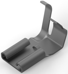 Uninsulated flat plug sleeve, 6.35 x 0.81 mm, 0.82 to 3.31 mm², AWG 18 to 12, brass, tin-plated, 41802