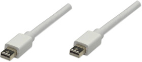Manhattan Mini DisplayPort kabel Złącze Mini DisplayPort, Złącze Mini DisplayPort 1.00 m biały 324557 styki pozłacane Ka